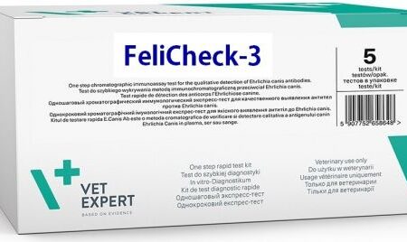 VetExpert FeliCheck -3 (FIV Ab/FeLV Ag /FHW Ab) Test Kit