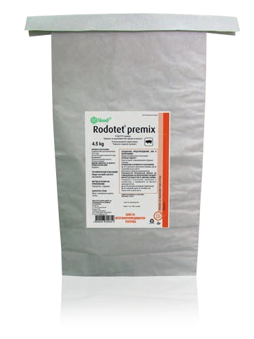 RODOTET® Premix / РОДОТЕТ ® Премикс Премикс за медикаментозен фураж за прасета.